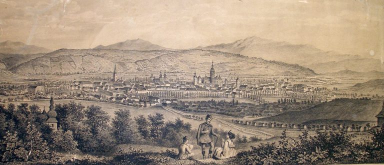 Košice od severozápadu (1860)