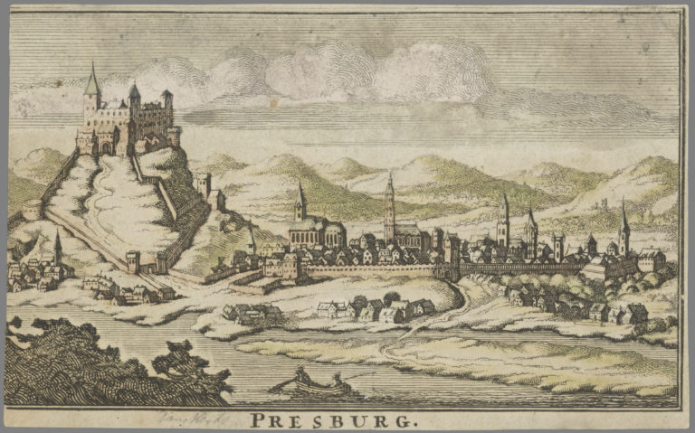 Bratislava od juhu (1685)