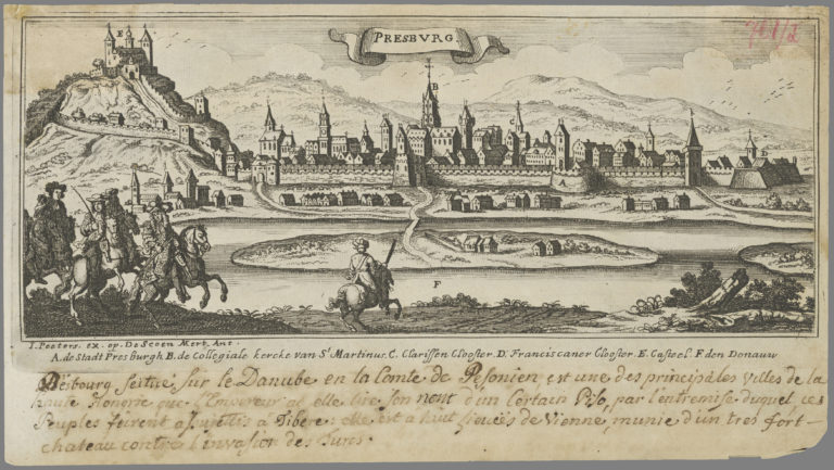 Bratislava od juhu (cca. 1680 – 1690)