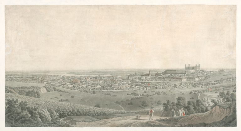 Bratislava od severu (cca. 1820)​